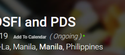 ISDS, PADSFI and PDS 2019